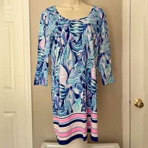 Lilly Pulitzer Beacon Dress in Scale Up Seashell Medium